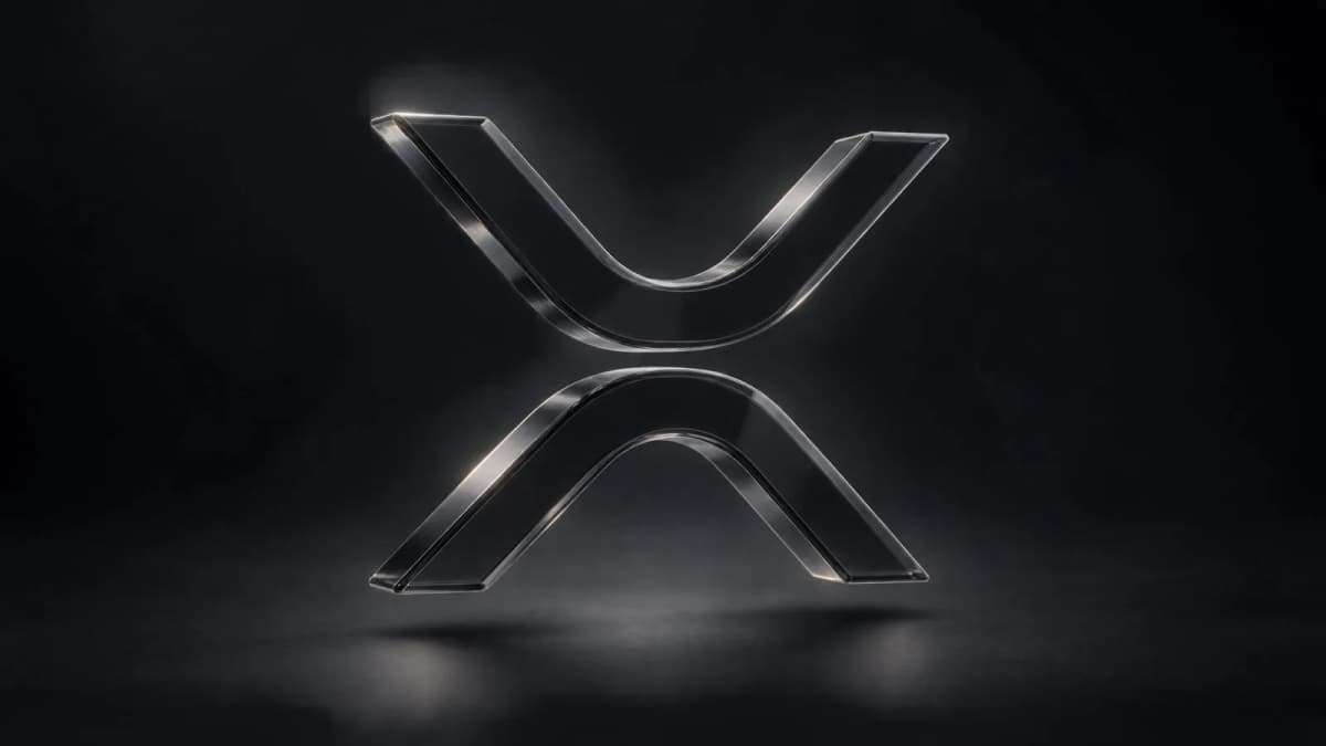 A silver token rests between two stepped metal platforms / TokenPost.ai